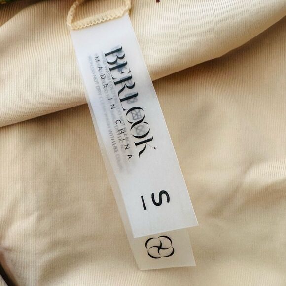 BERLOOK Women's Tie Floral Sexy One-Piece Tankini Swimsuit Size Small - Picture 5 of 7